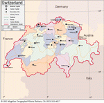 Административная карта Швейцарии